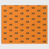 Langsames Lässiges Zeichen Geschenkpapier (Flach)