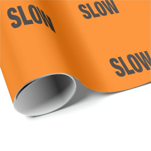Langsames Lässiges Zeichen Geschenkpapier (Rolleneckpunkt)