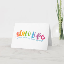 Langsames Leben Dankeskarte