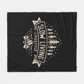 Langsames Leben Fleecedecke (Vorderseite (Horizontal))