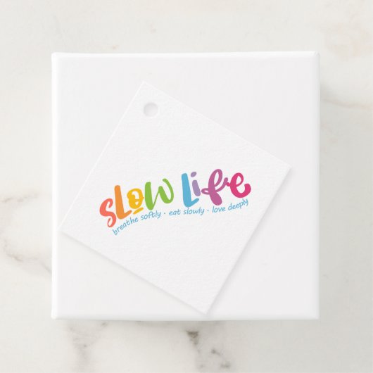 Langsames Leben Geschenkanhänger (Beispiel)