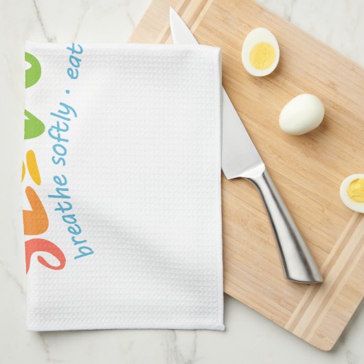 Langsames Leben Geschirrtuch (Viertel Falte)