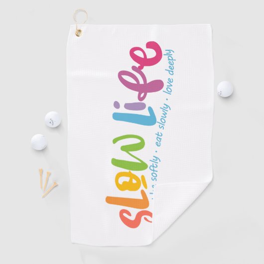 Langsames Leben Golfhandtuch (Insitu)