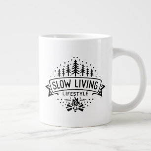Langsames Leben Jumbo-Tasse