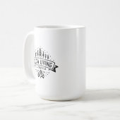 Langsames Leben Kaffeetasse (Vorderseite Links)