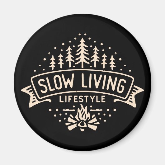 Langsames Leben Magnet (Vorne)