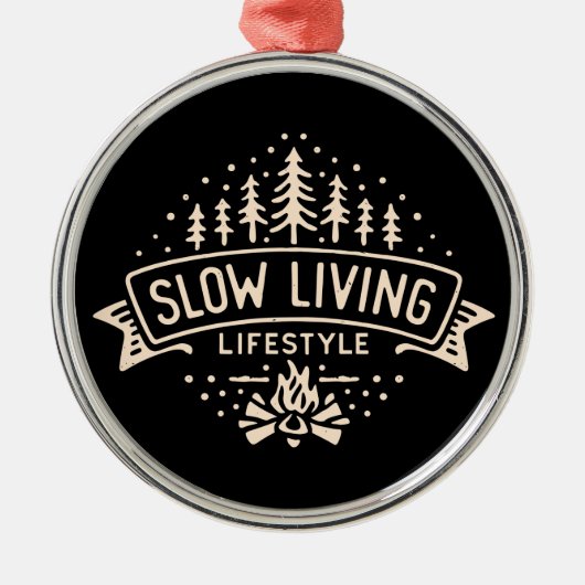 Langsames Leben Ornament Aus Metall (Vorne)