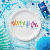 Langsames Leben Pappteller (Party)