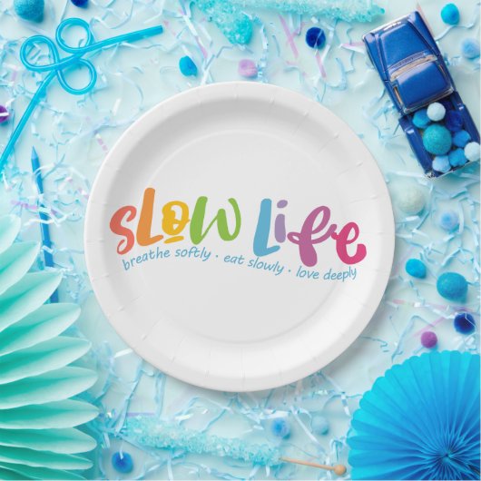 Langsames Leben Pappteller (Party)