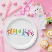 Langsames Leben Pappteller (Party)