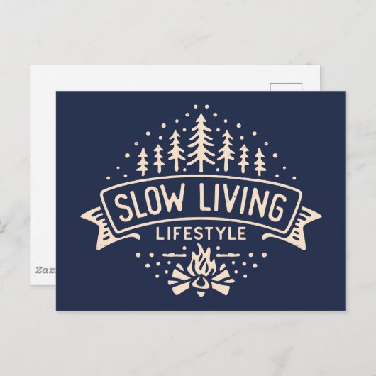 Langsames Leben Postkarte (Vorne/Hinten)