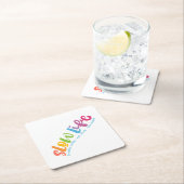 Langsames Leben Rechteckiger Pappuntersetzer (Vor Ort)