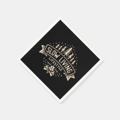 Langsames Leben Serviette (Ecke)