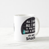Langsames Leben & Snack-Liebhaber Kaffeetasse (VorderseiteRechts)
