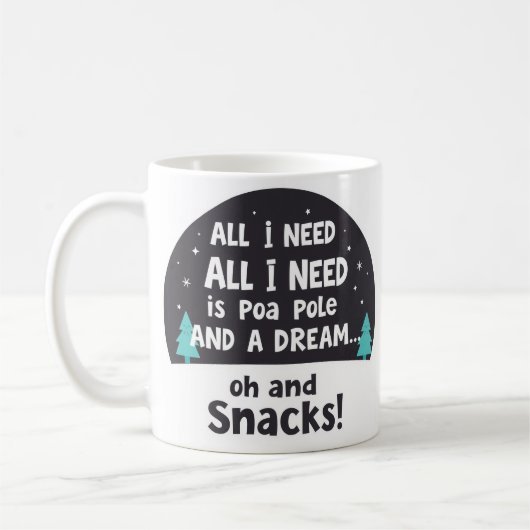 Langsames Leben & Snack-Liebhaber Kaffeetasse (Links)