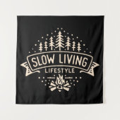 Langsames Leben Wandteppich (Vorderseite)