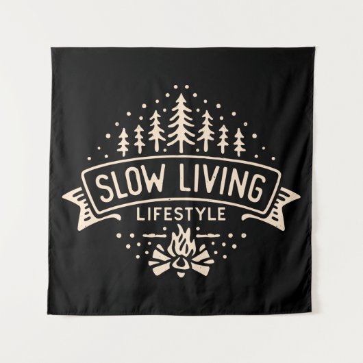 Langsames Leben Wandteppich (Vorderseite)