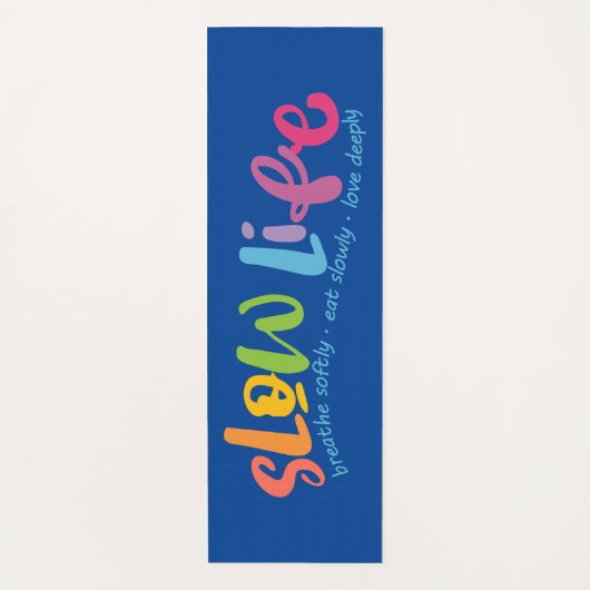 Langsames Leben Yogamatte (Vorderseite)