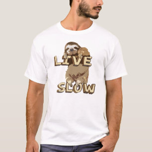 Langsames lebhaftt-Shirt der lustigen Trägheit T-Shirt