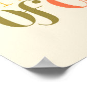 Langsames Lifestyle Design Poster (Ecke)