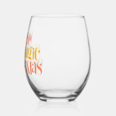 Langsames Lifestyle Design Weinglas Ohne Stiel (Links)