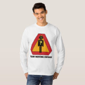 Langsames Menschen-Zeichen langes Sleve Shirt (Vorne ganz)