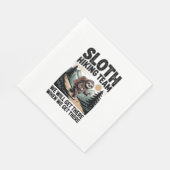 Langsames und stetes Sloth Wanderteam Serviette (Ecke)