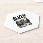 Langsames und stetes Sloth Wanderteam Untersetzer (angewinkelt)