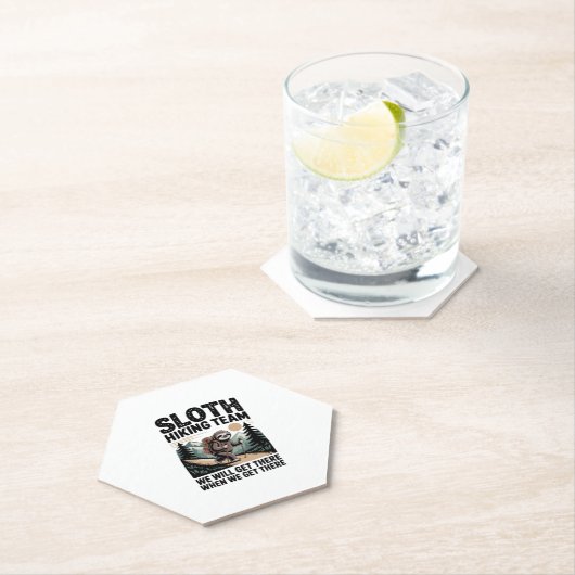 Langsames und stetes Sloth Wanderteam Untersetzer (Vor Ort)