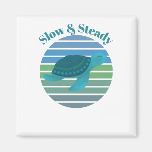 Langsames und stetiges Schildkröten Magnet