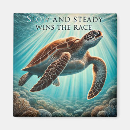 Langsames und stetiges Schildkrötenmagnet Magnet