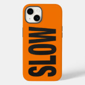 Langsames Vorsichtszeichen Case-Mate iPhone Hülle (Rückseite)