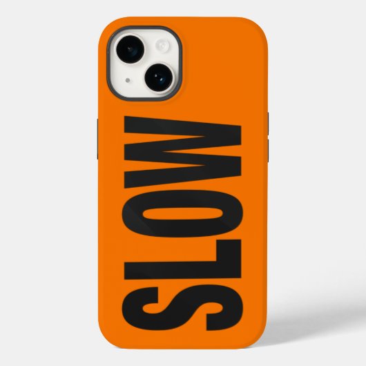 Langsames Vorsichtszeichen Case-Mate iPhone Hülle (Rückseite)