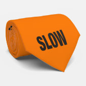 Langsames Vorsichtszeichen Krawatte (Gerollt)