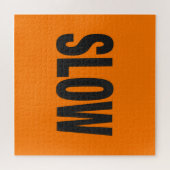 Langsames Vorsichtszeichen Puzzle (Horizontal)