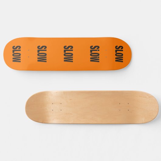 Langsames Vorsichtszeichen Skateboard (Horizontal)