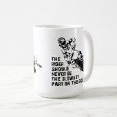 Langsamste Teil-Schmutz-Fahrradmotocross-Tasse Kaffeetasse (VorderseiteRechts)