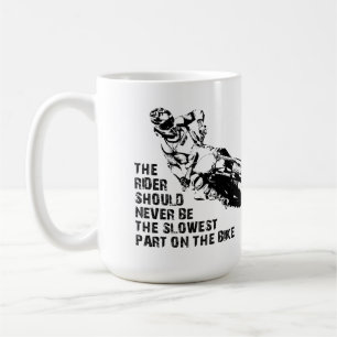 Langsamster Teil Dirt Bike Motocross Tasse Lustig