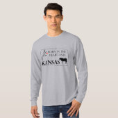 Langschläfer Geboren im Herzen Kansas T-Shirt (Vorne ganz)