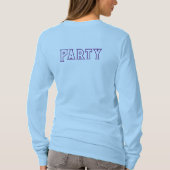 Langschläfer Party T - Shirt Light Blue (Rückseite)