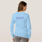 Langschläfer Party T - Shirt Light Blue (Schwarz voll)