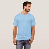 Langschläfer-Raffan Light Blue/Navy T-Shirt (Vorne ganz)
