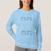 Langschläfer T - Shirt : Frühlingsblumen (Vorderseite)