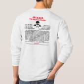 Langschläfer T - Shirt - JACKASS, der Martini (Rückseite)