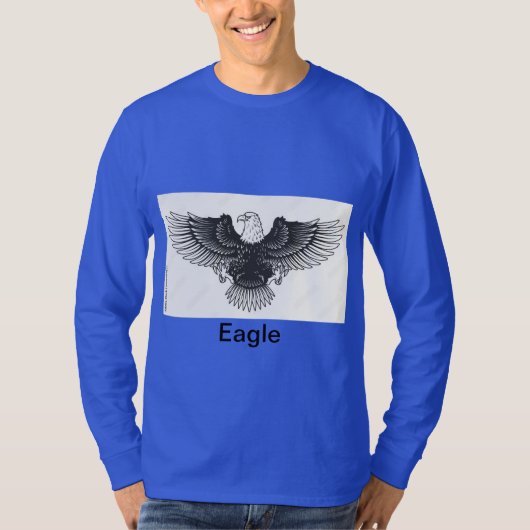 "Langschläfer-T - Shirt mit Eagle Tattoo Desi (Vorderseite)