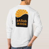 Langschläfer, weiß T-Shirt (Rückseite)