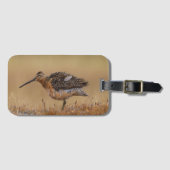 Langschnabel-Dowitcher Gepäckanhänger (Vorderseite (Horizontal))