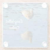 Langschnabel Glasuntersetzer (Rückseite)