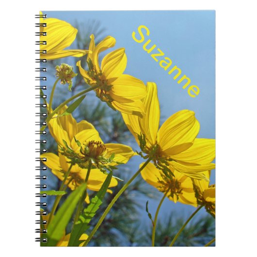 Langschnabelblume Wildblume Notizblock (Vorderseite)