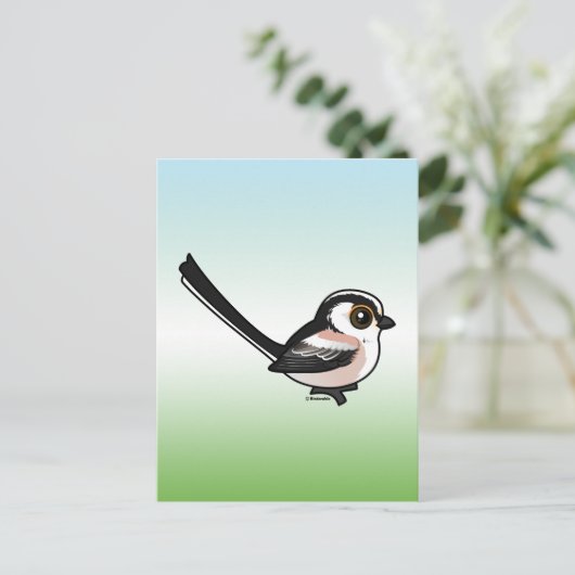Langschwanz Postkarte (Stehend Vorderseite)